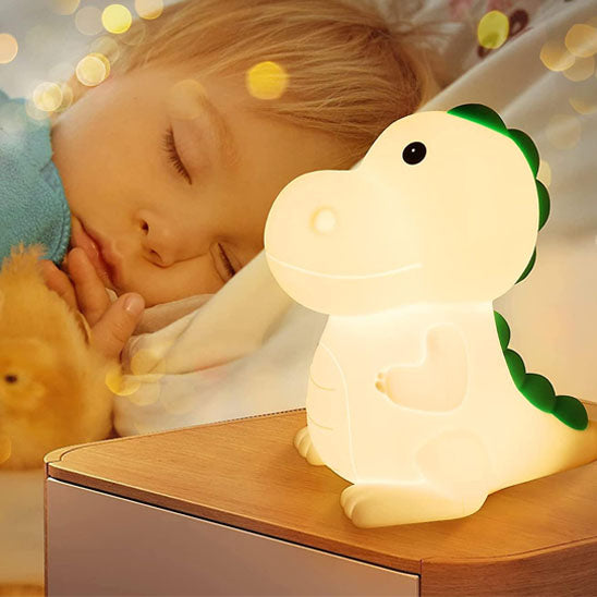 veilleuse bébé led dinosaure enfant couché