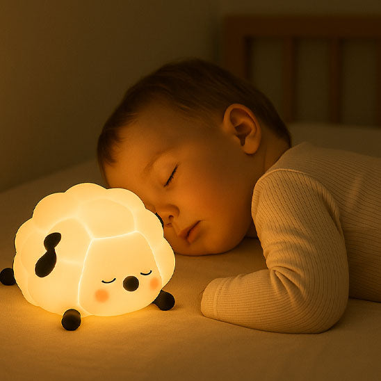 veilleuse bébé led mouton bébé endormi
