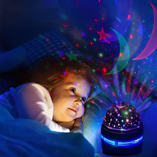 veilleuse bébé projection plafond ciel étoile enfant couché