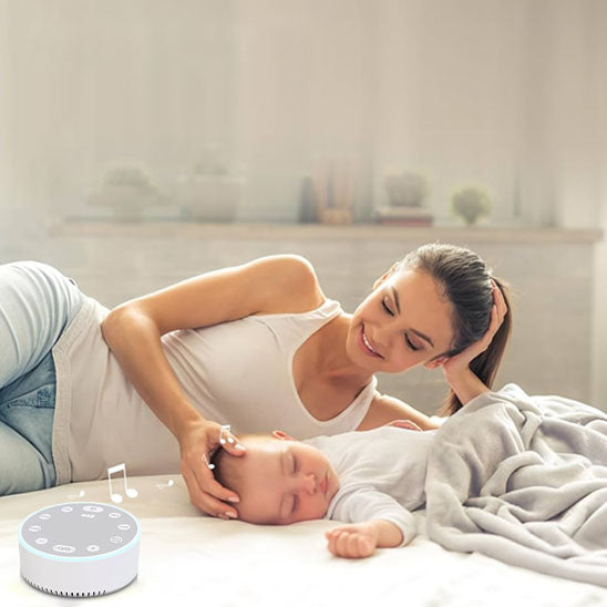 veilleuse bruit blanc relaxant bébé couché avec maman