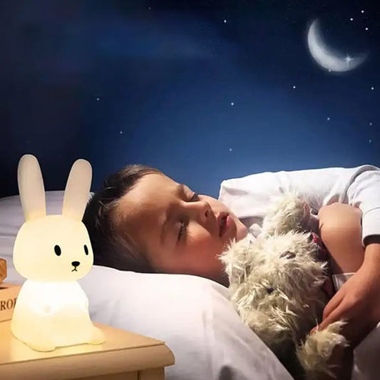 veilleuse lapin anti anxiété lapin bébé endormi