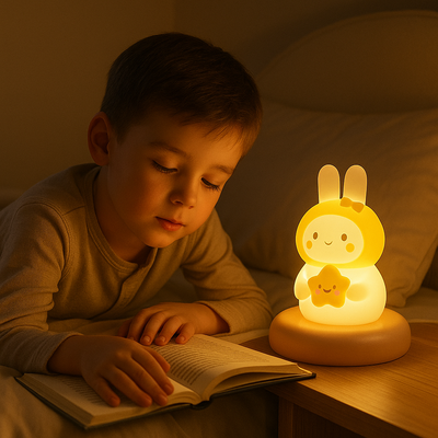 veilleuse lapin réglable adorable enfant lit