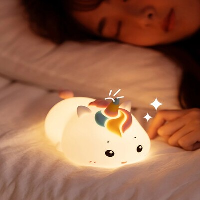veilleuse licorne multifonction au chevet d'enfant