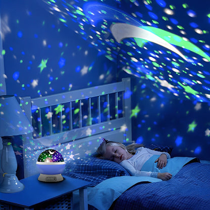 veilleuse projection galaxie enfant couché endormir