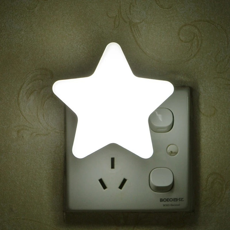 veilleuse sur prise led étoile blanc